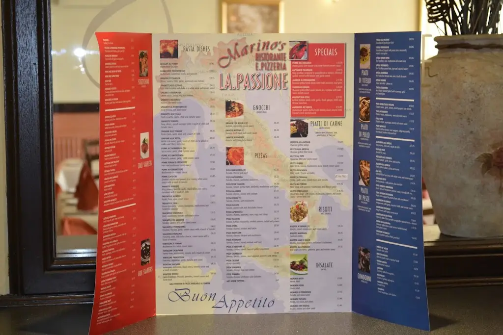 Menu_Marino's La Passione_Kirkcaldy_image_3