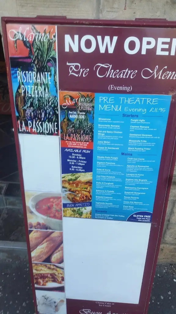 Menu_Marino's La Passione_Kirkcaldy_image_4