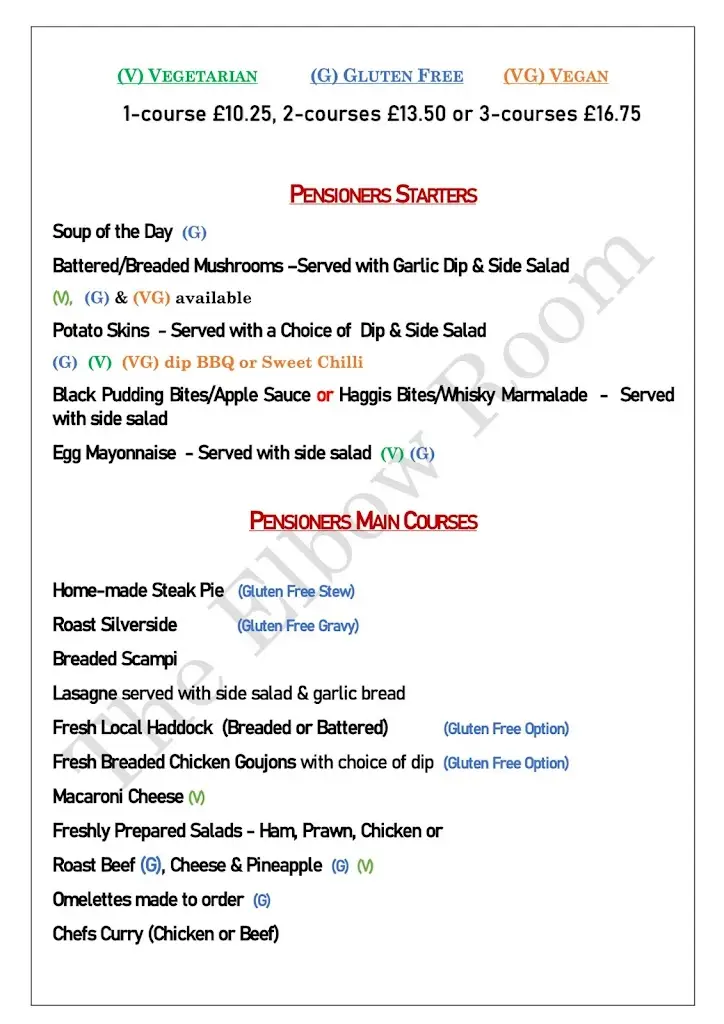 Menu_The Elbow Room_Kirkcaldy_image_1
