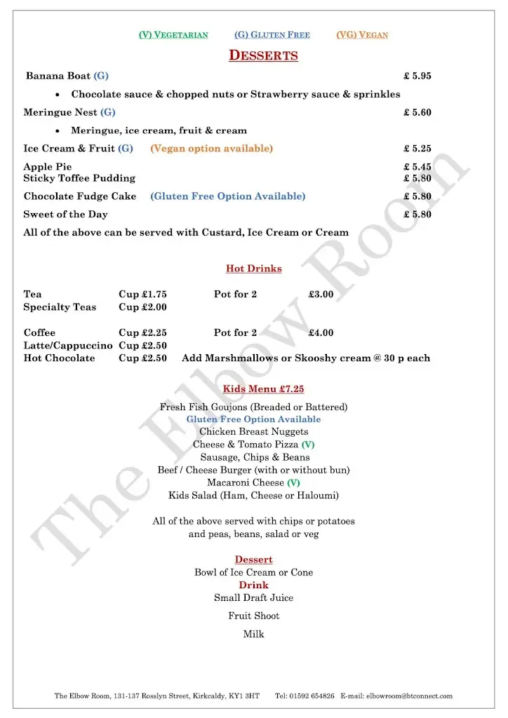 Menu_The Elbow Room_Kirkcaldy_image_3
