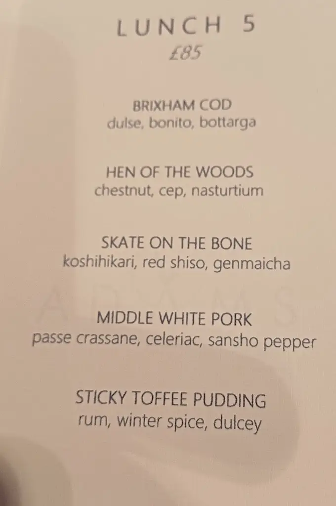 Menu_Adam's Restaurant_Birmingham_image_3