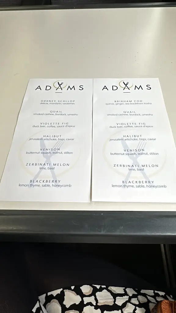 Menu_Adam's Restaurant_Birmingham_image_4