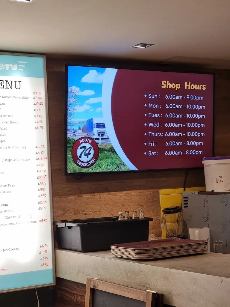 Menu_Route 74 Truckstop_Lesmahagow_image_2