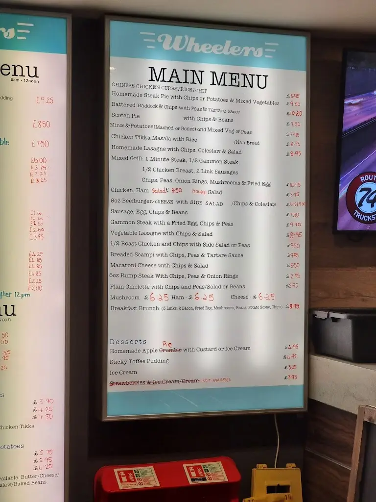 Menu_Route 74 Truckstop_Lesmahagow_image_4