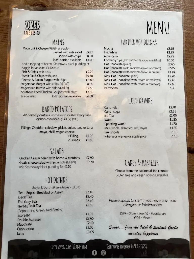 Menu_Sonas Café Bistro_Lennoxtown_image_2