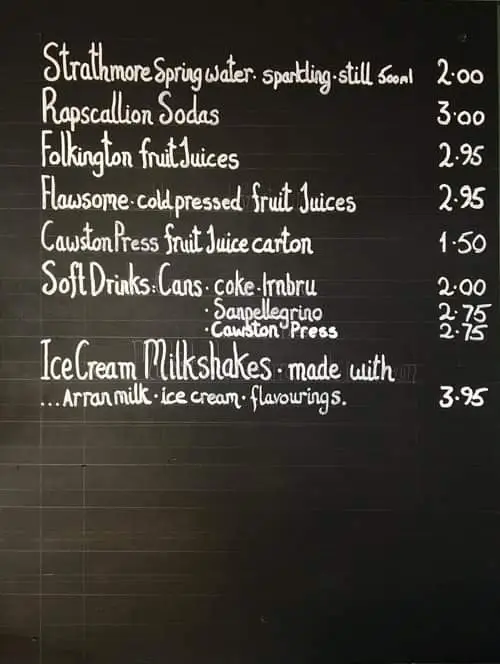 Menu_The Old Pier Cafe_Lamlash_image_3