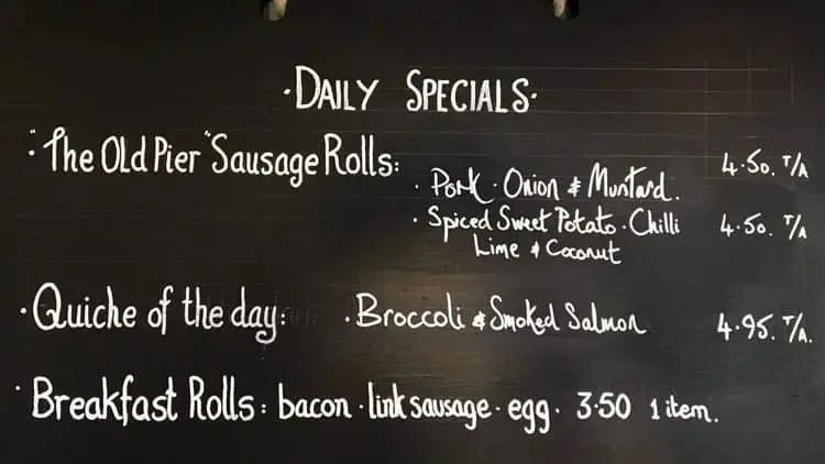 Menu_The Old Pier Cafe_Lamlash_image_4