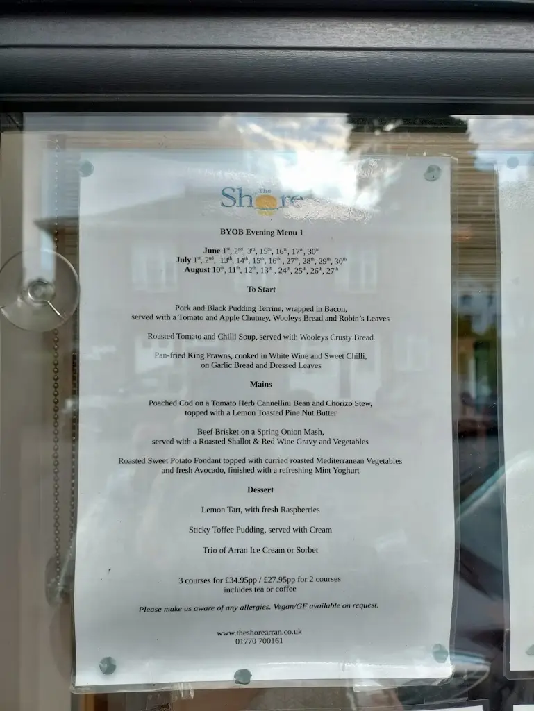 Menu_The Shore_Lamlash_image_2