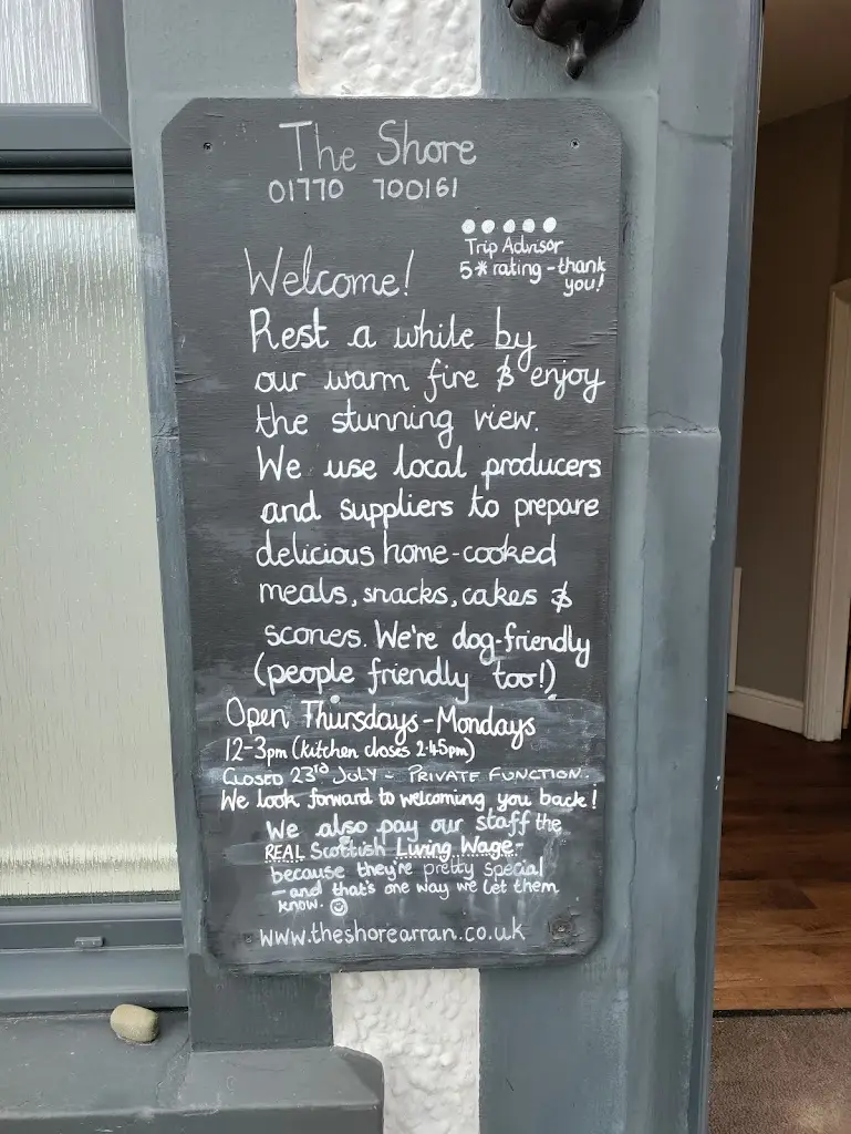 Menu_The Shore_Lamlash_image_3