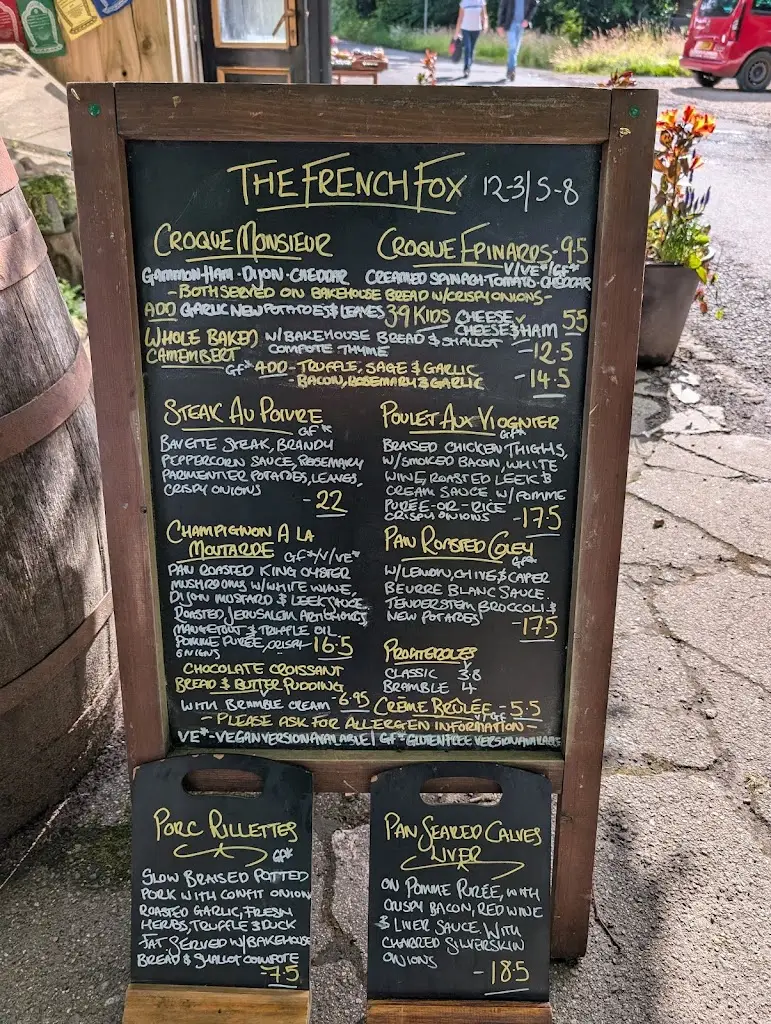 Menu_The French Fox_Lamlash_image_2