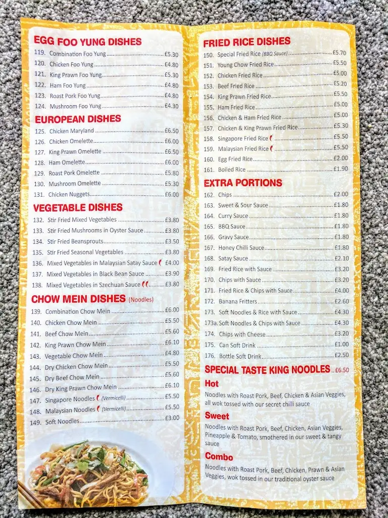 Menu_Taste King_Laurencekirk_image_4