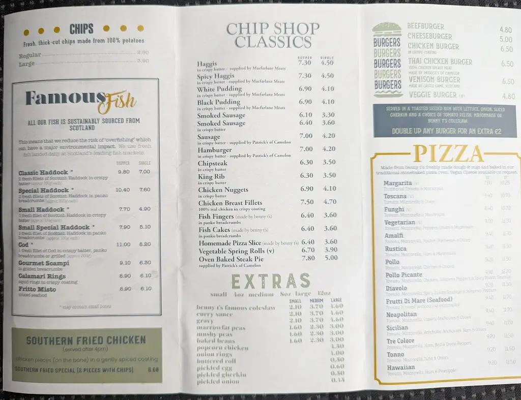 Menu_Benny T’s_Laurieston_image_1