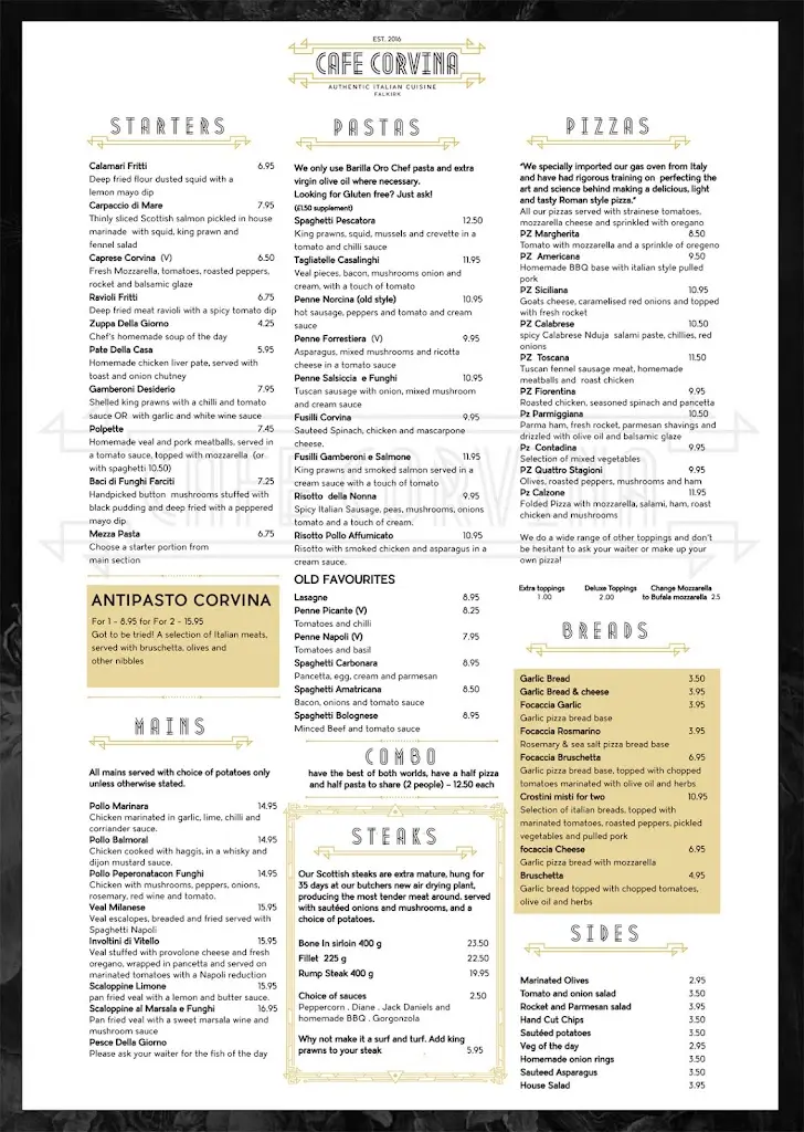 Menu_Cafe Corvina_Laurieston_immagine_1