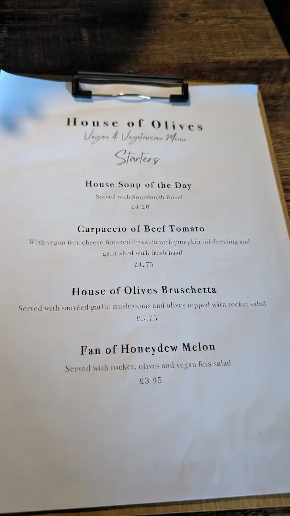 Menu_House of Olives Falkirk_Laurieston_image_1