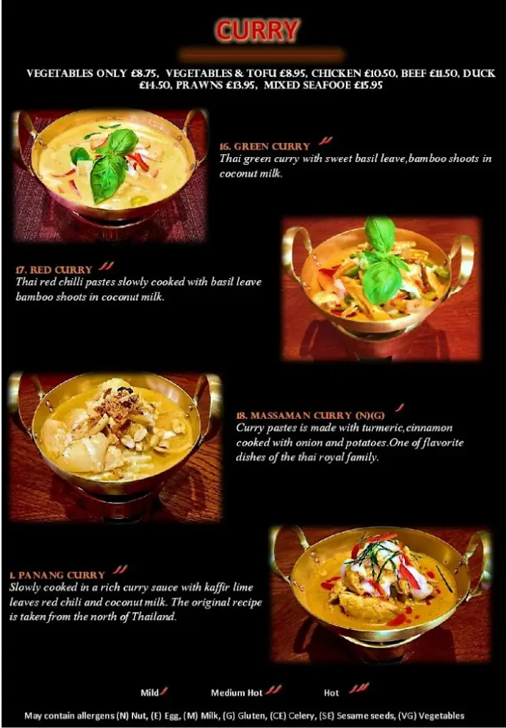 Menu_Erawan Thai Restaurant_Laurieston_immagine_1