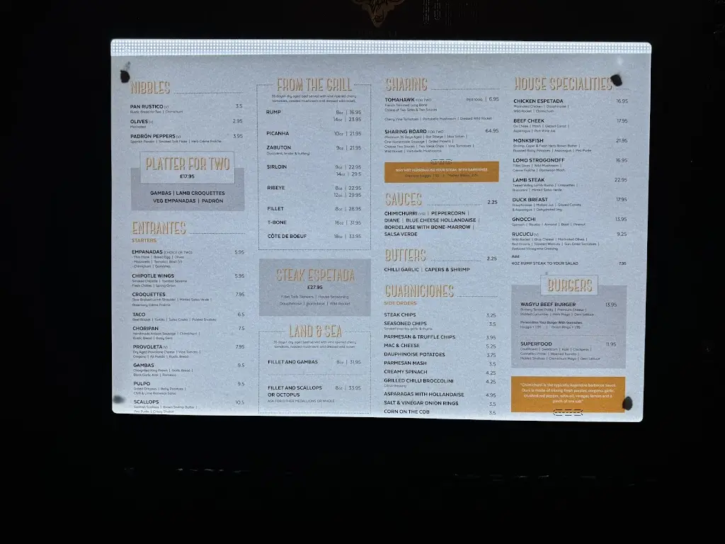 Menu_Parrilla Argentinian Grill _Loanhead_image_1