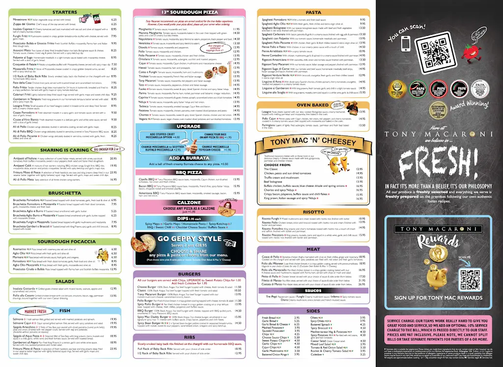 Menu_Tony Macaroni - Straiton_Loanhead_image_1