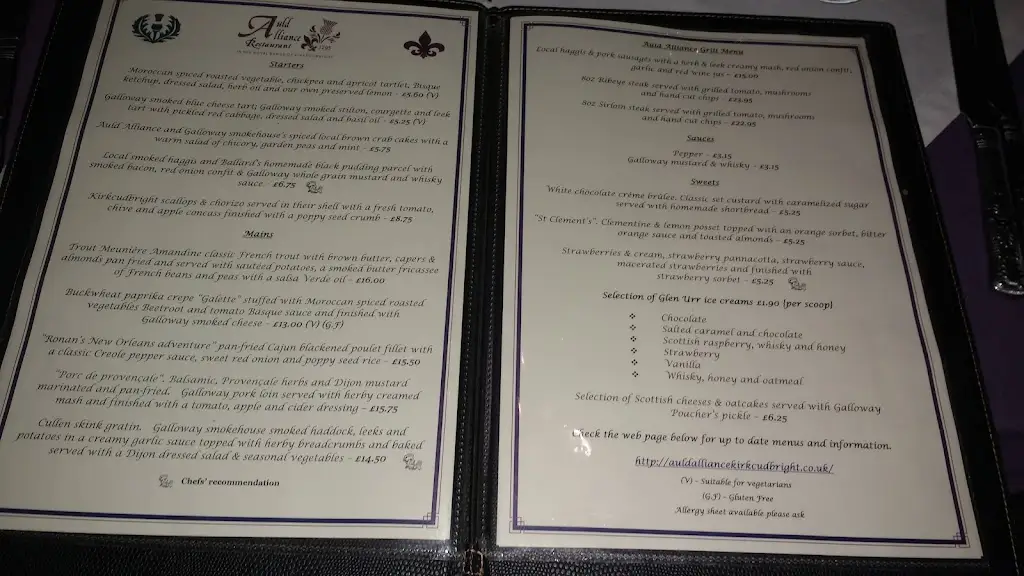 Menu_The Auld Alliance_Kirkcudbright_image_3