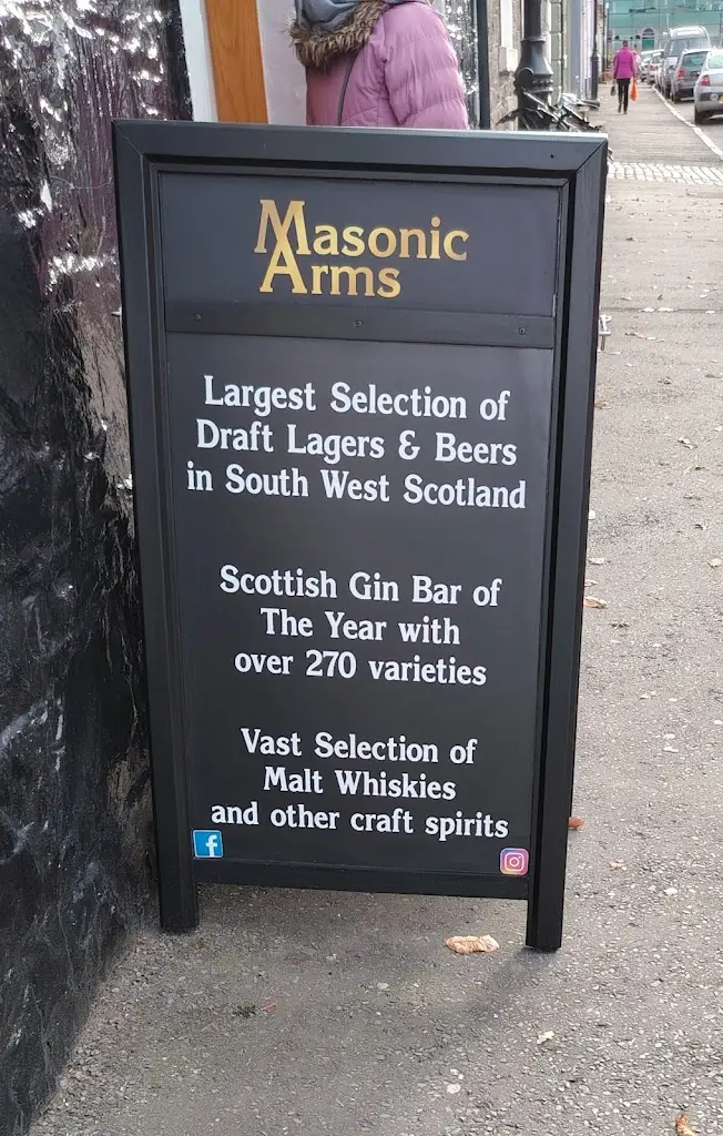 Menu_The Masonic Arms_Kirkcudbright_image_1