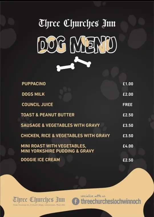 Menu_The Three Churches_Lochwinnoch_image_4