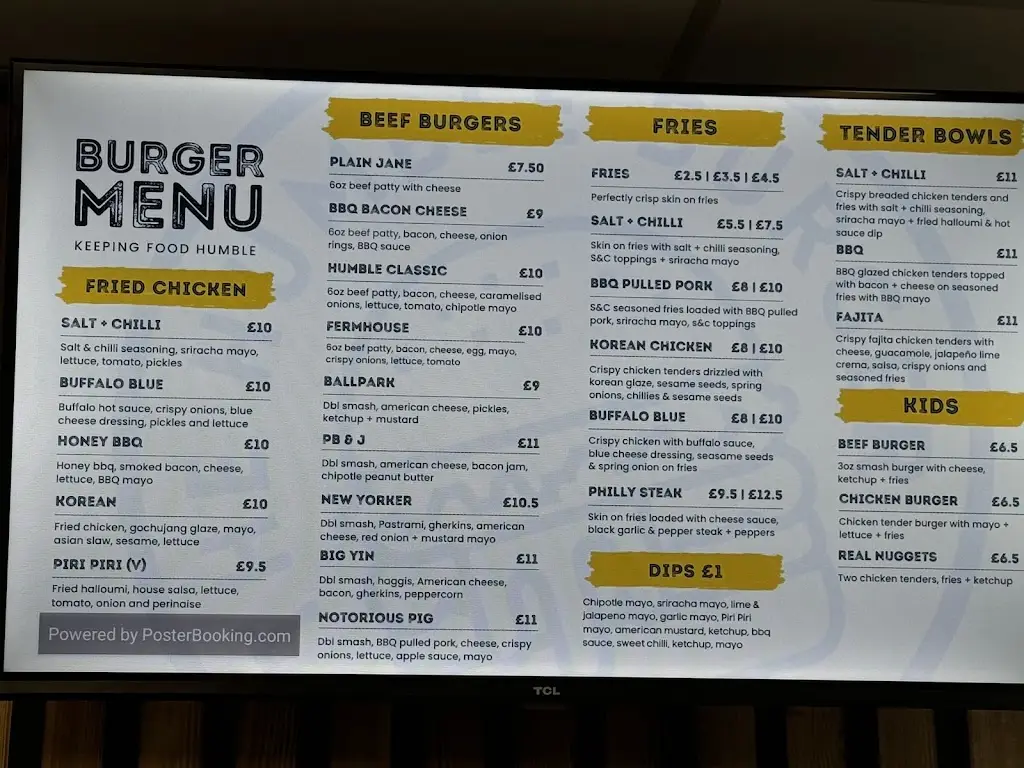 Menu_The Humble Burger_Lhanbryde_image_2