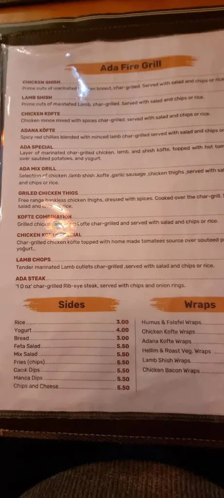 Menu_Ada Turkish | Café And Restaurant_Lhanbryde_image_2