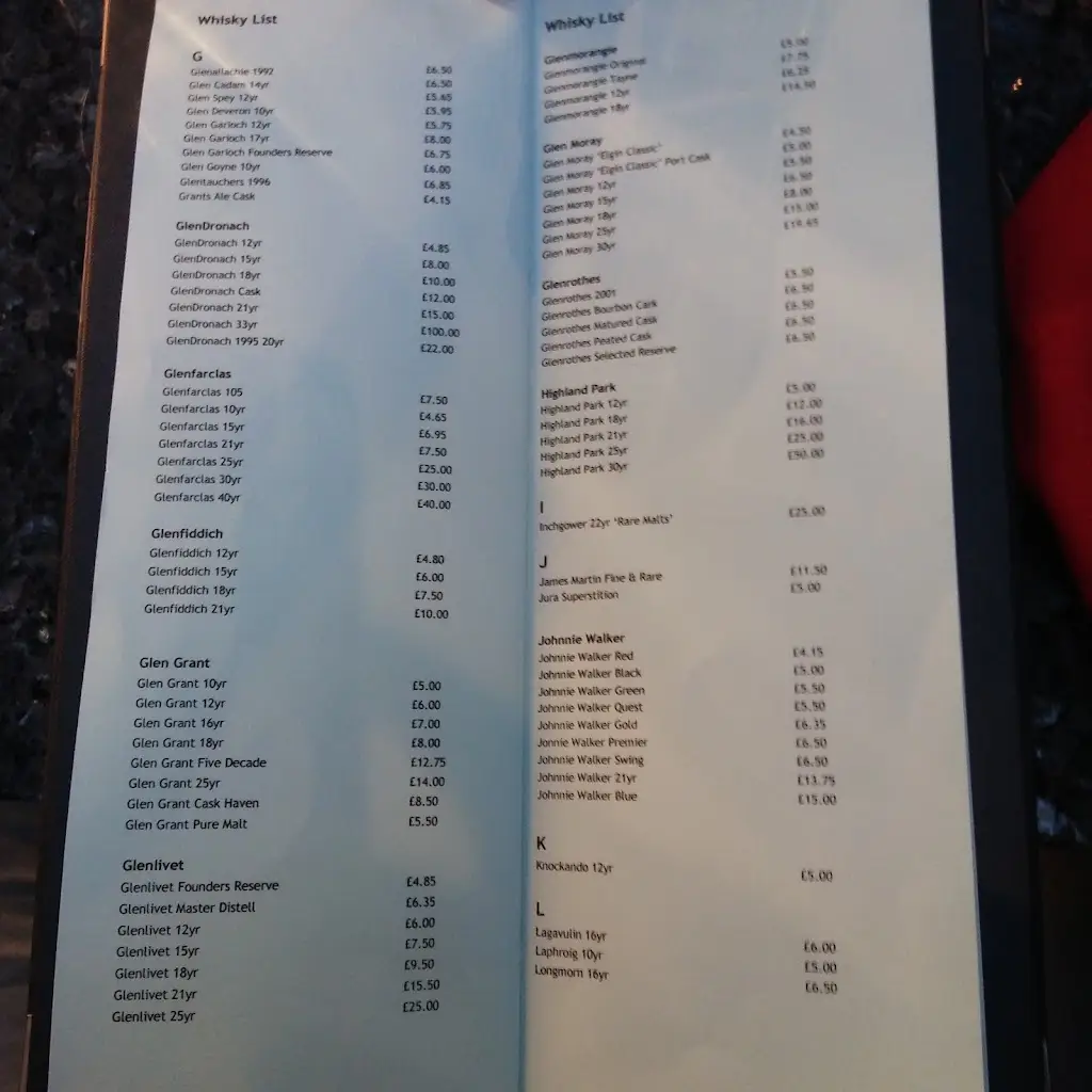 Menu_The Mansefield Restaurant_Lhanbryde_immagine_2