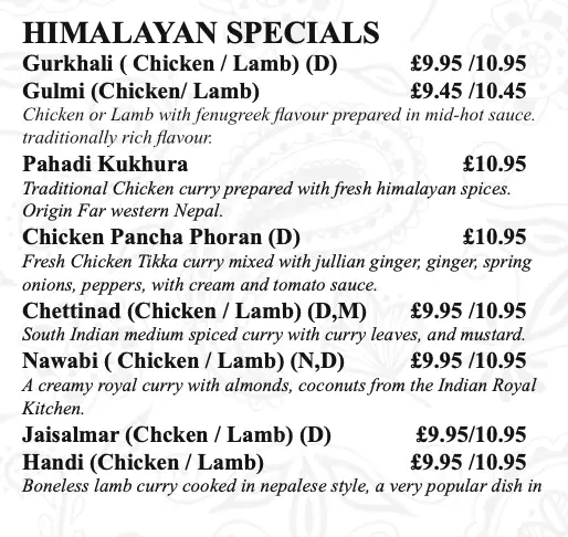 Menu_Himalayan Bingham_Bingham_immagine_1