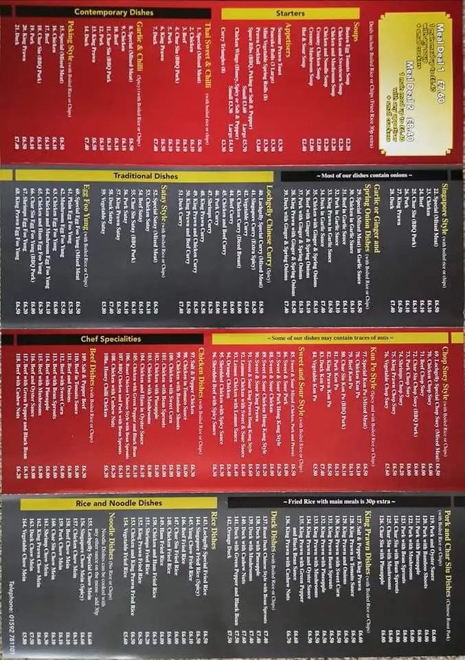 Menu_Lochgelly Chinese_Lochgelly_immagine_1