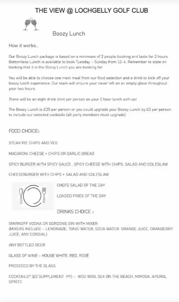 Menu_The view_Lochgelly_image_4