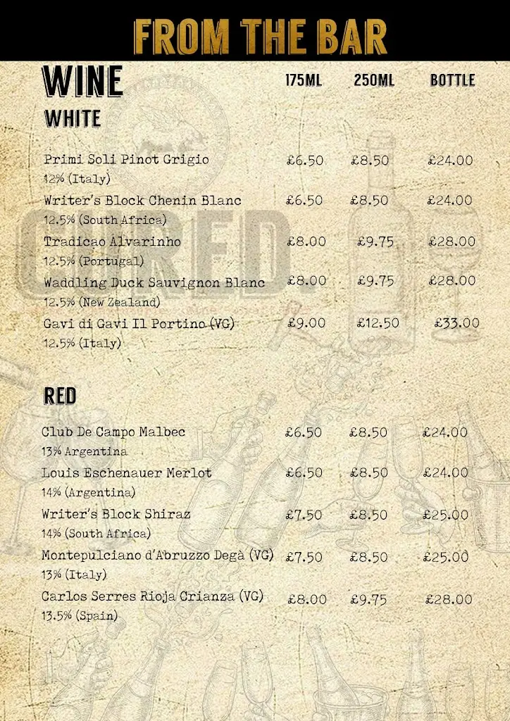 Menu_Cured Café and Bar - Bingham_Bingham_image_1