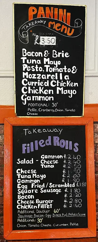 Menu_Castle Cafe • Traditional Italian Cafe • Est 1930_Mauchline_image_2