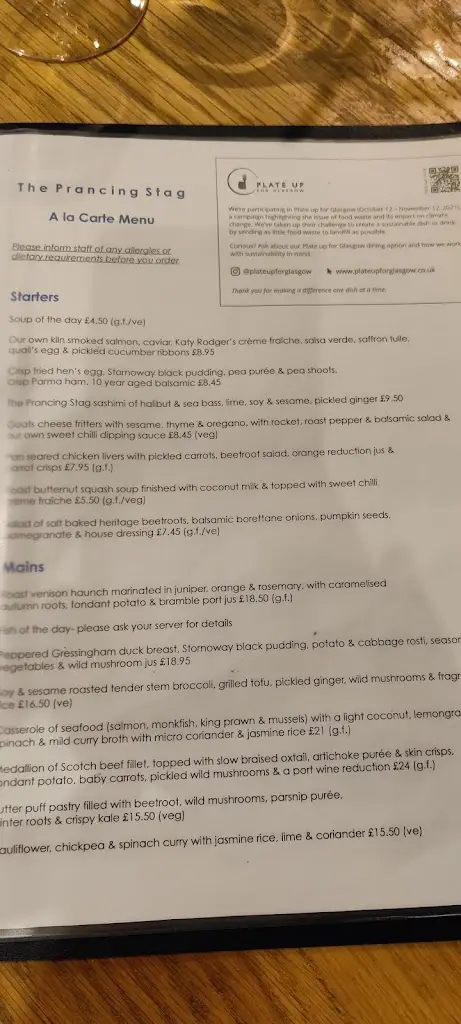 Menu_The Prancing Stag_Linwood_image_3