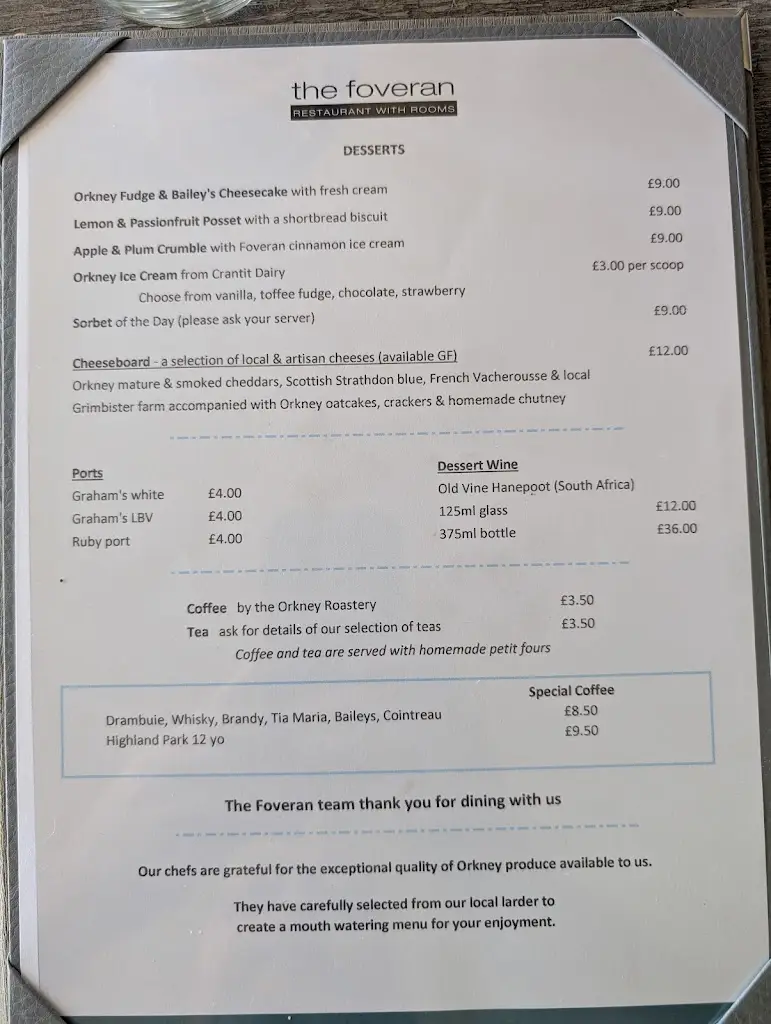 Menu_The Foveran_Kirkwall_imagen_3