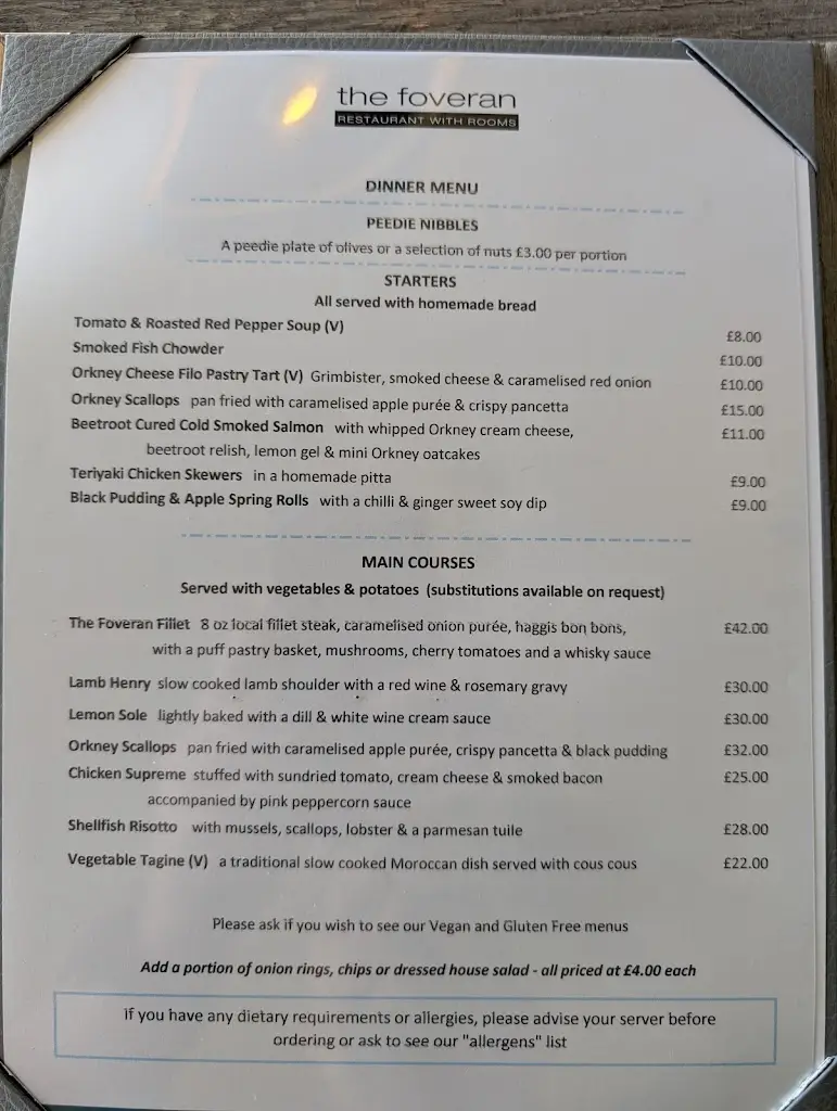 Menu_The Foveran_Kirkwall_imagen_4