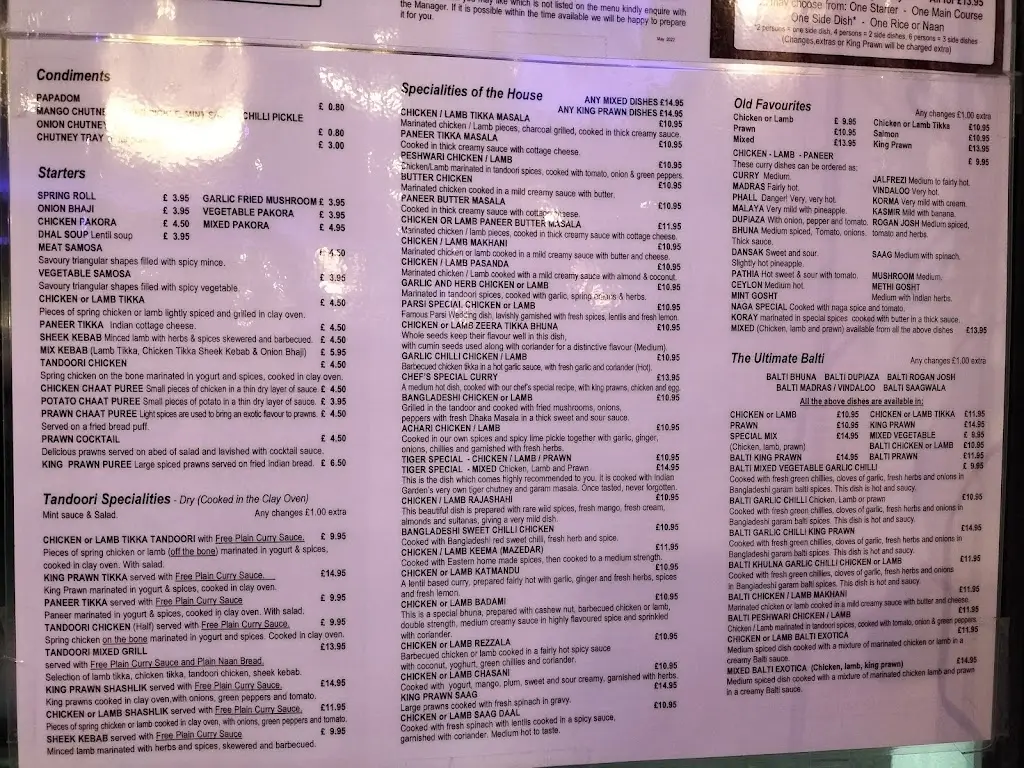 Menu_Indian Garden_Kirkwall_image_1