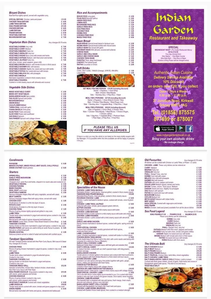 Menu_Indian Garden_Kirkwall_image_4