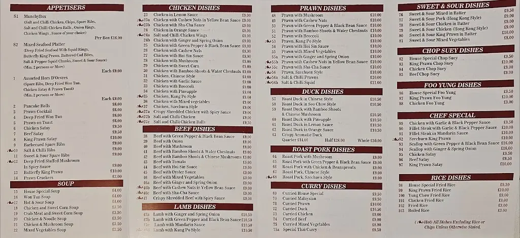 Menu_Empire Chinese Restaurant_Kirkwall_image_1