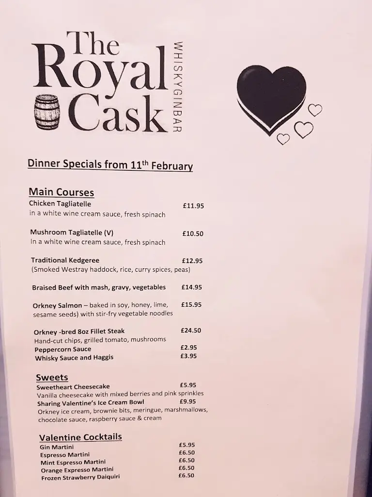 Menu_Royal Cask Whisky Gin Bar_Kirkwall_image_1