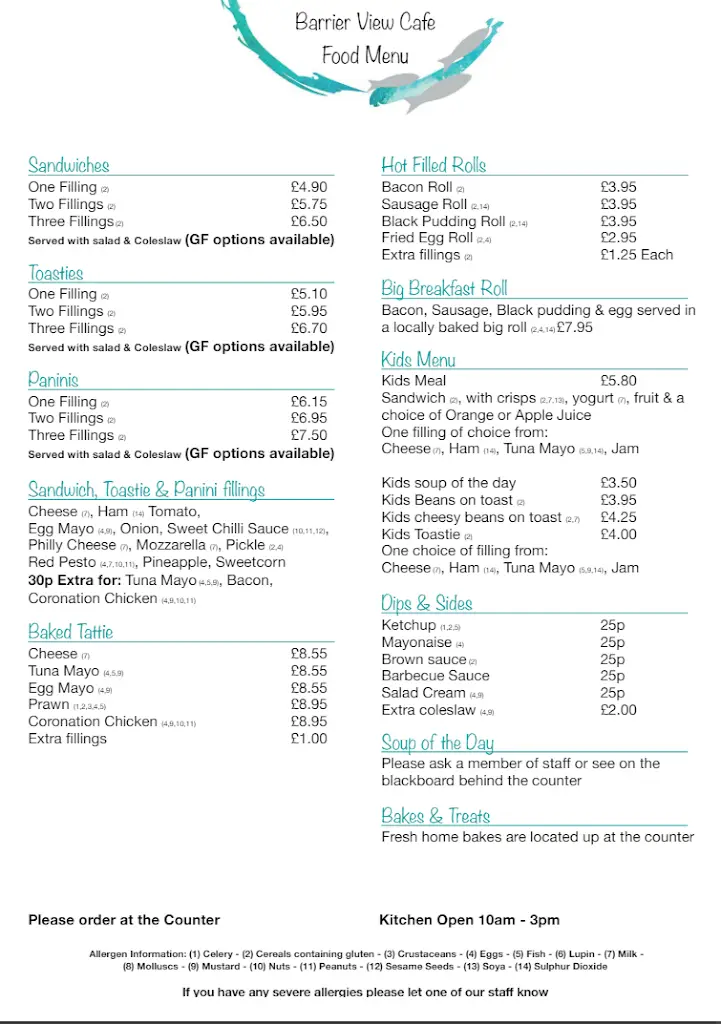 Menu_Barrier View Cafe @ Celina Rupp Jewellery_Kirkwall_image_1