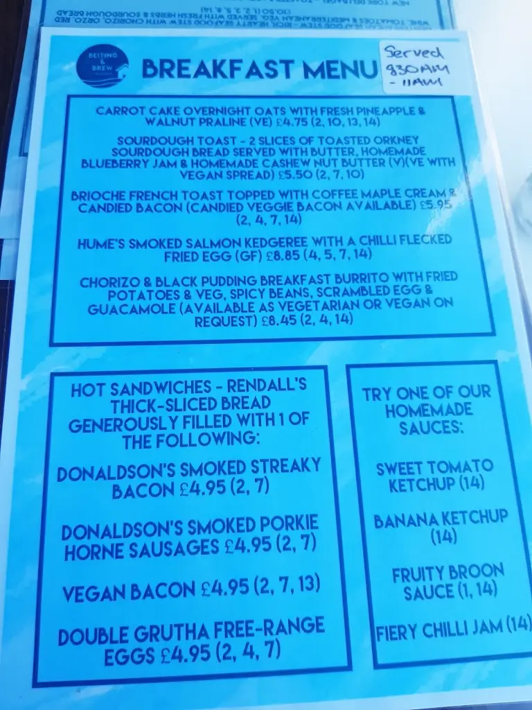 Menu_The Waterside Bistro_Kirkwall_image_2