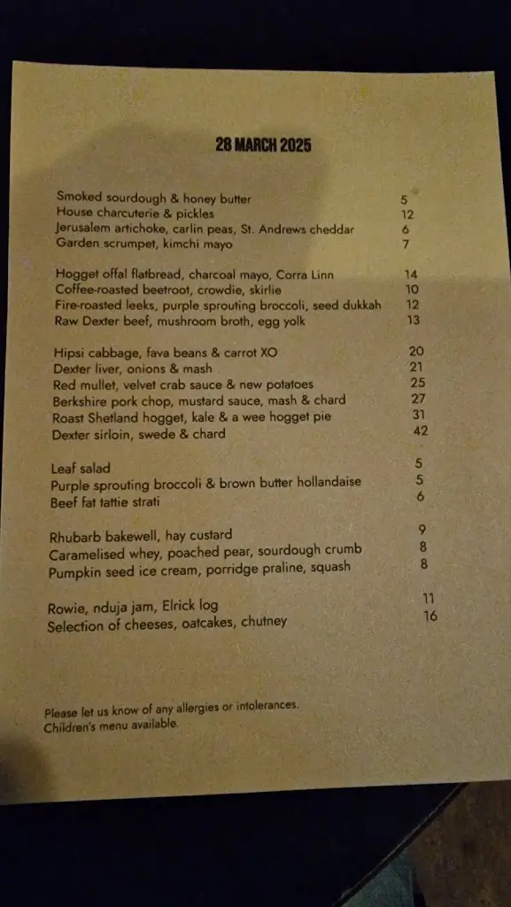 Menu_The Free Company_Midlothian_image_4