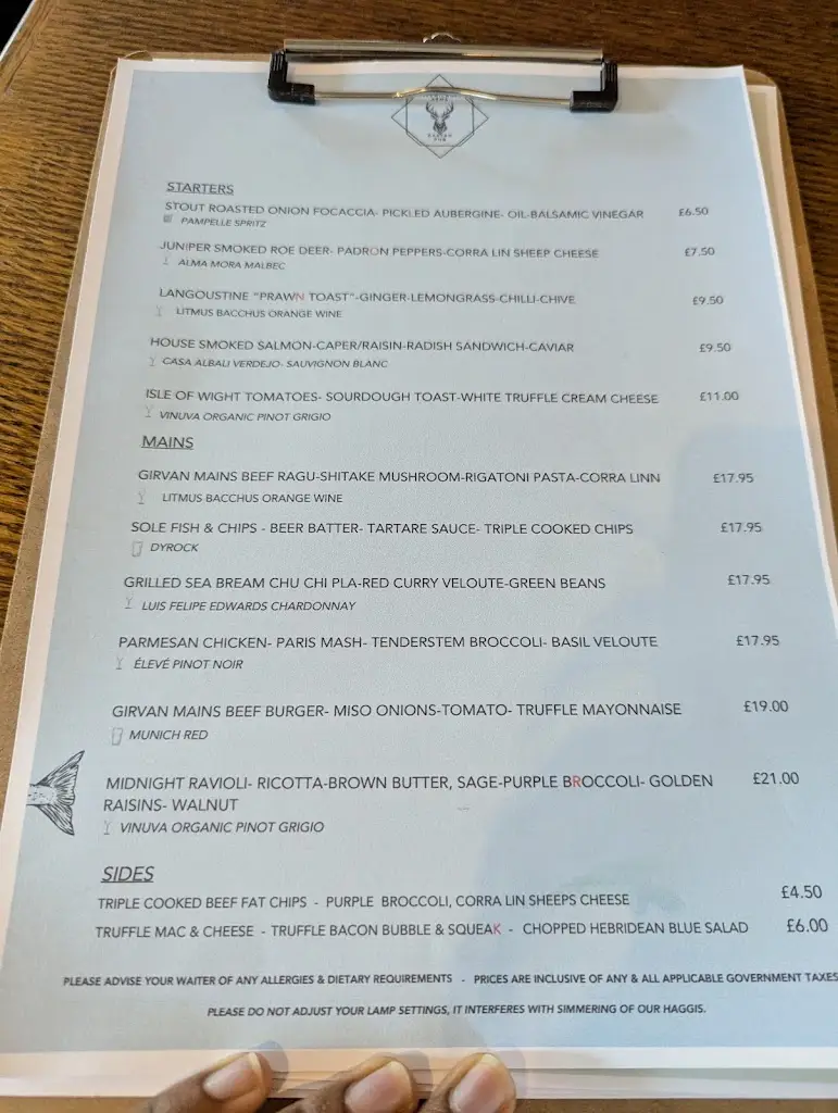 Menu_The Kirkmichael Arms_Maybole_image_4