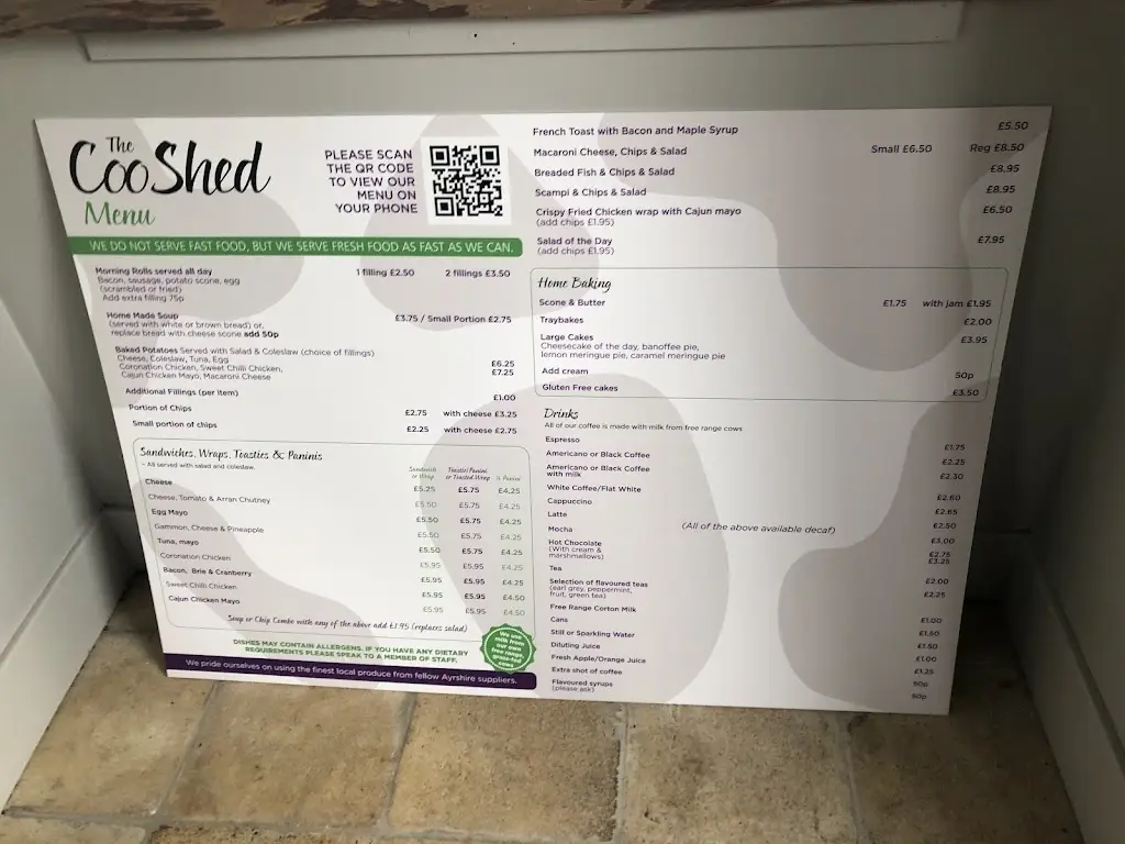 Menu_The Coo Shed_Maybole_imagen_3