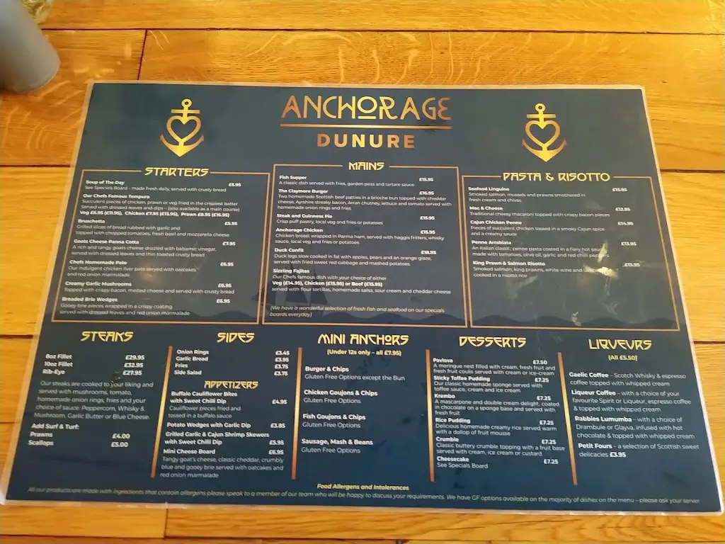 Menu_The Anchorage Restaurant/Bar_Maybole_image_3
