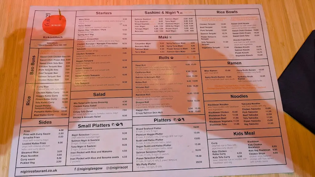 Menu_Nigiri - Kirkintilloch_Milton of Campsie_image_1