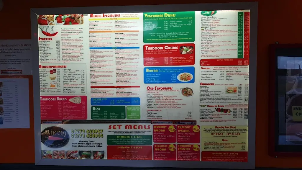 Menu_Mirchi Indian Takeaway Mintlaw Peterhead_Mintlaw_image_3