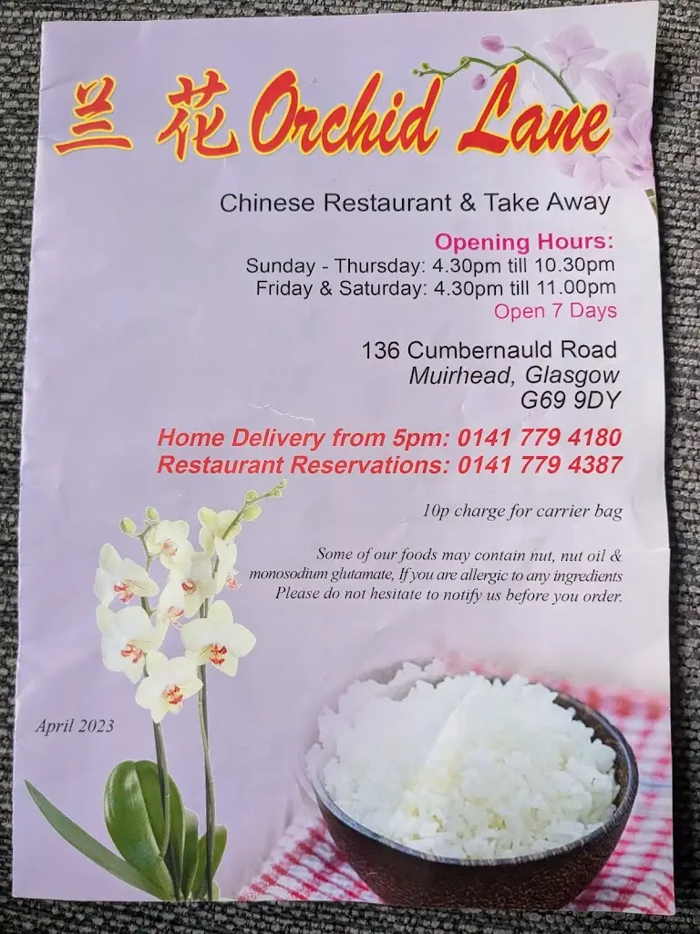 Menu_Orchid Lane_Moodiesburn_imagen_4