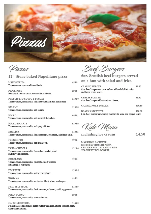 Menu_La Campagnola_Moodiesburn_image_2