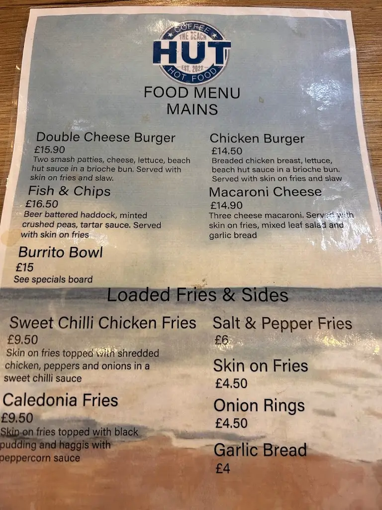 Menu_The Beach Hut_Lossiemouth_image_2